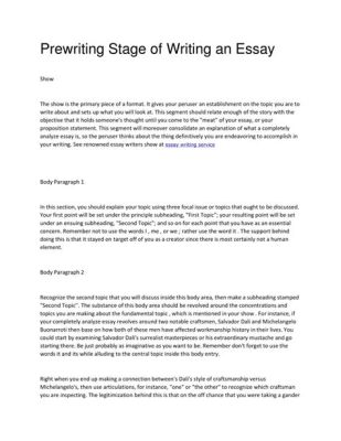 what is prewriting for an essay? exploring its significance and various approaches