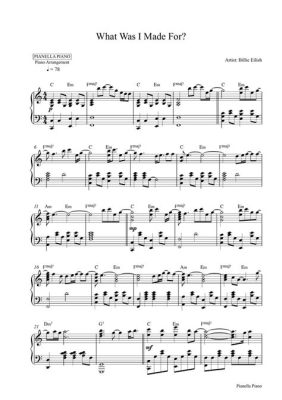 what was i made for piano sheet music why not explore the intricate harmonies and melodies?